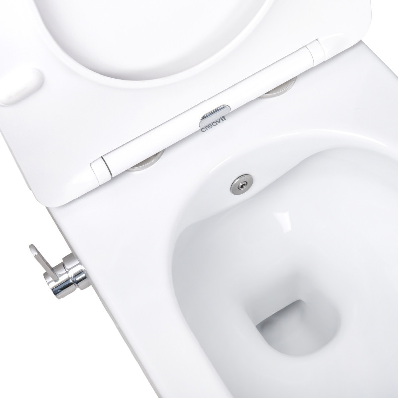 Creavit Design RimOff Taharet WC mit integrierter Bidetarmatur | 289,99€