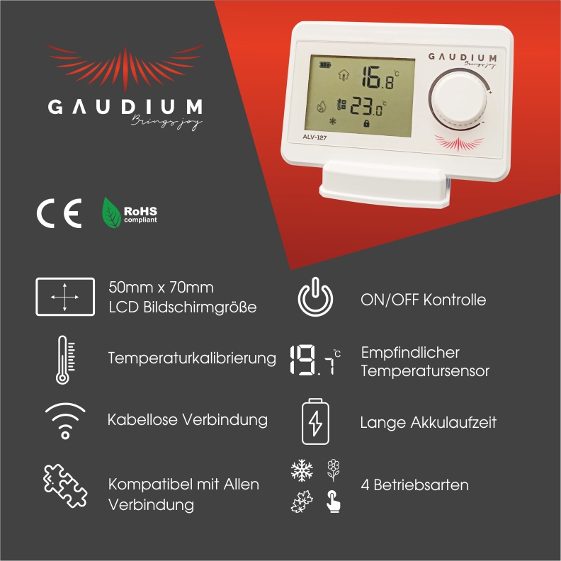 Raumthermostat Gaudium 127 / 227 | ab 74,90€