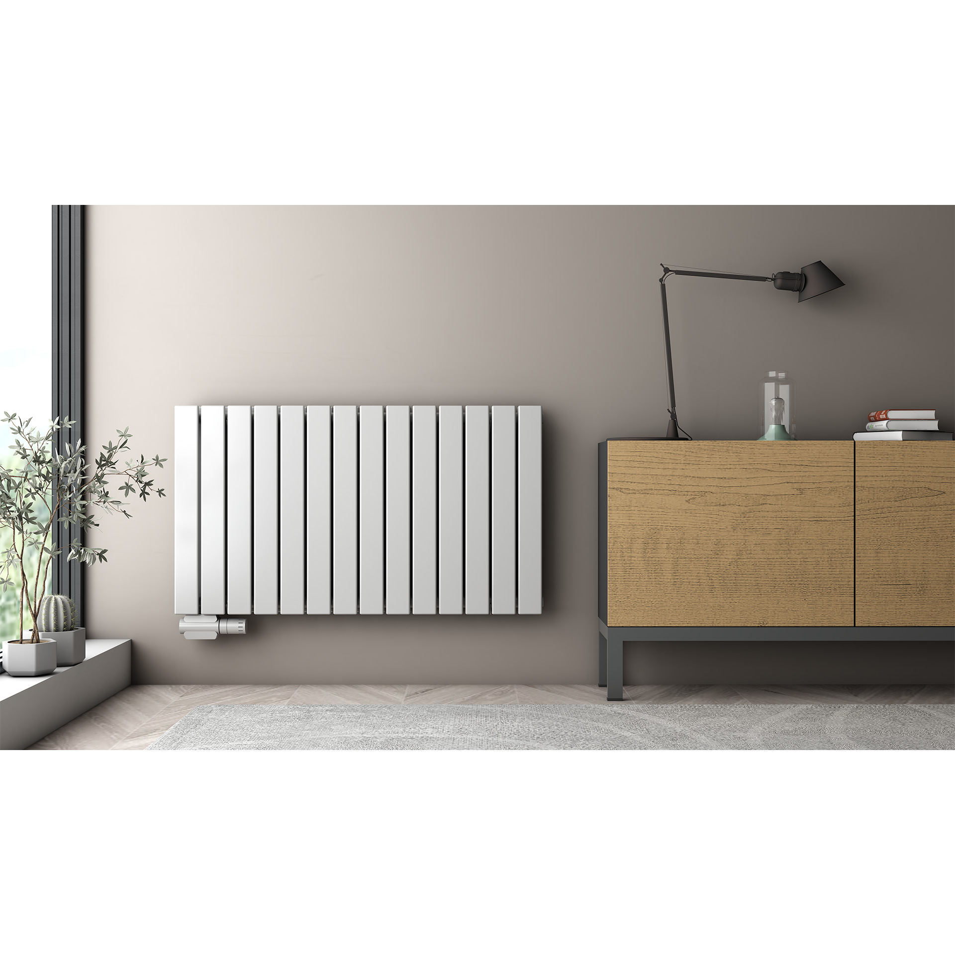 Paneelheizkörper COMPACT ARES in Weiß oder Anthrazit, einlagig oder doppellagig | ab 151,90€