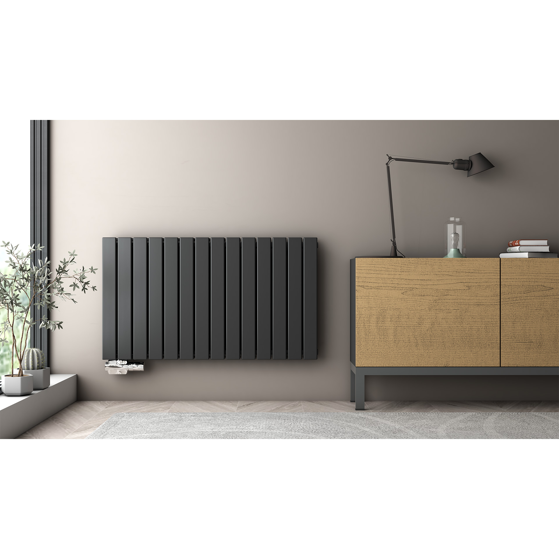 Paneelheizkörper COMPACT ARES in Weiß oder Anthrazit, einlagig oder doppellagig | ab 151,90€