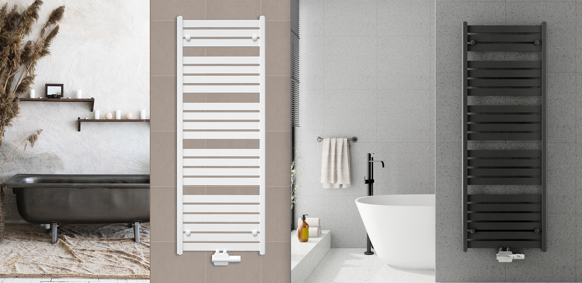 Designheizkörper SINISTRA Weiß oder Anthrazit | ab 141,90€